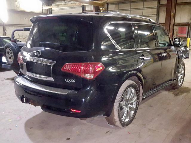 JN8AZ2NC1D9330454 - 2013 INFINITI QX56 BLACK photo 4