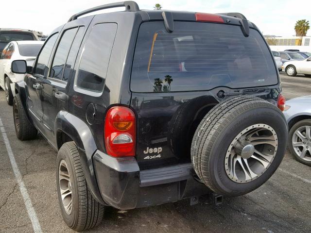 1J4GL58K63W555314 - 2003 JEEP LIBERTY LI BLACK photo 3