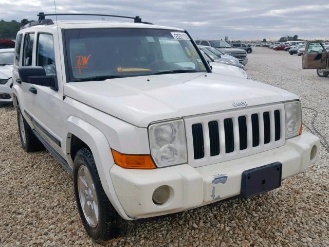 1J8HH48K76C339542 - 2006 JEEP COMMANDER WHITE photo 1