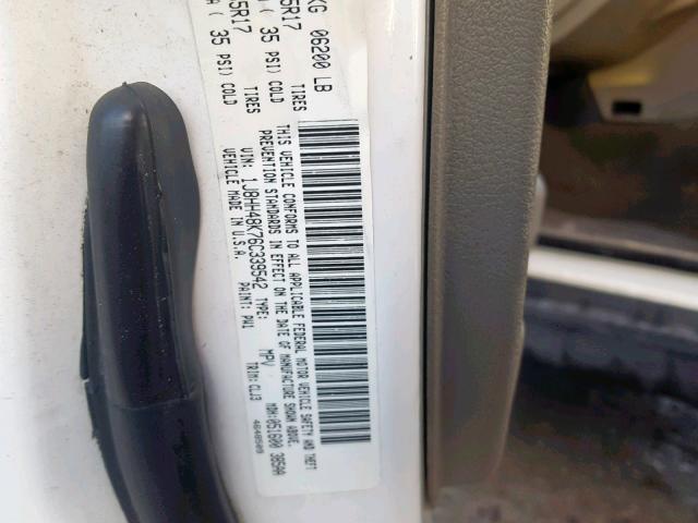 1J8HH48K76C339542 - 2006 JEEP COMMANDER WHITE photo 10