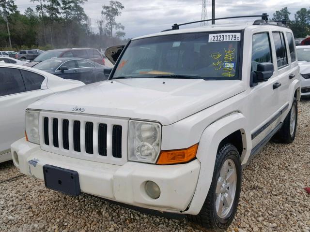 1J8HH48K76C339542 - 2006 JEEP COMMANDER WHITE photo 2