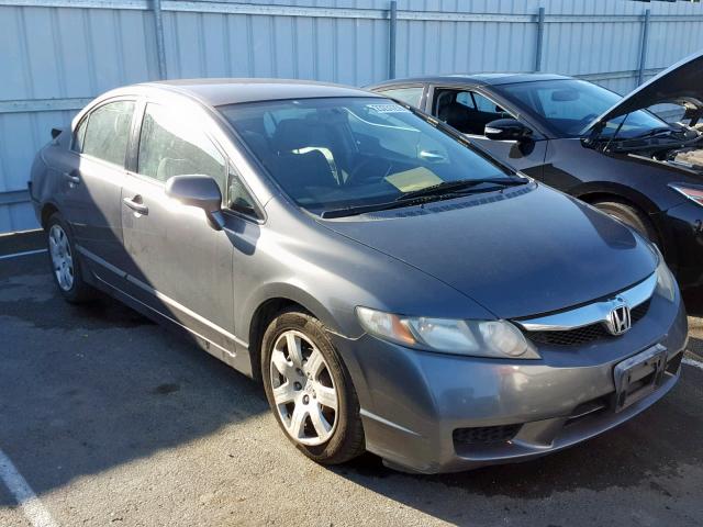 2HGFA16509H337035 - 2009 HONDA CIVIC LX GRAY photo 1