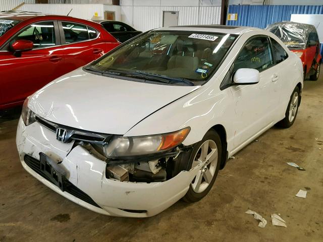 2HGFG128X8H500996 - 2008 HONDA CIVIC EX WHITE photo 2