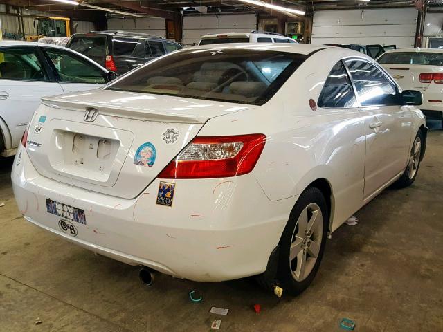 2HGFG128X8H500996 - 2008 HONDA CIVIC EX WHITE photo 4