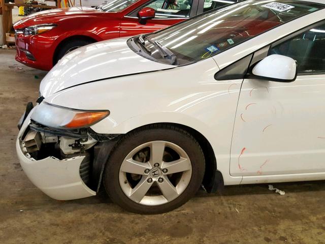 2HGFG128X8H500996 - 2008 HONDA CIVIC EX WHITE photo 9