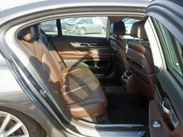 WBA7E2C55GG546620 - 2016 BMW 740 I CHARCOAL photo 6