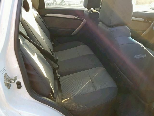 KL1TD6DE5BB154289 - 2011 CHEVROLET AVEO LS WHITE photo 6