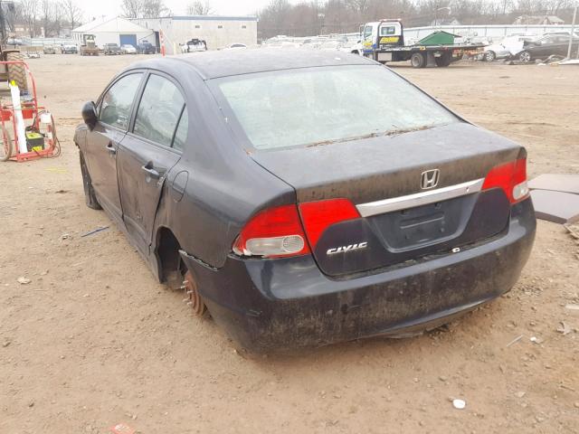 2HGFA1F54BH532545 - 2011 HONDA CIVIC LX BLACK photo 3