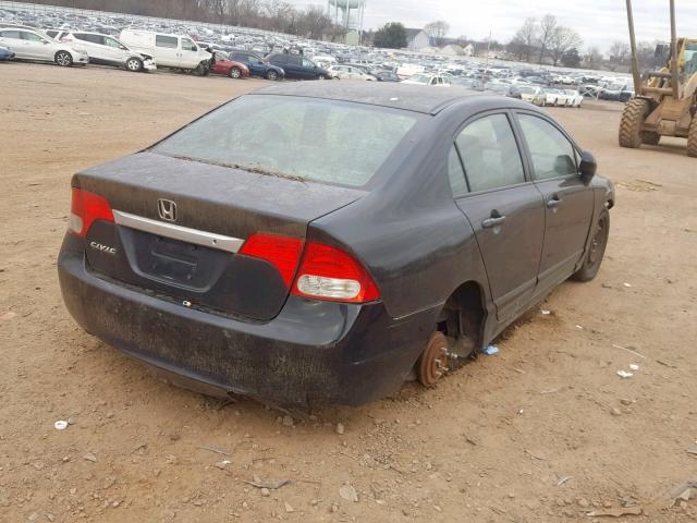 2HGFA1F54BH532545 - 2011 HONDA CIVIC LX BLACK photo 4