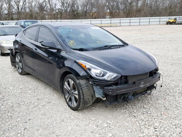 KMHDH4AH1FU232965 - 2015 HYUNDAI ELANTRA SE BLACK photo 1