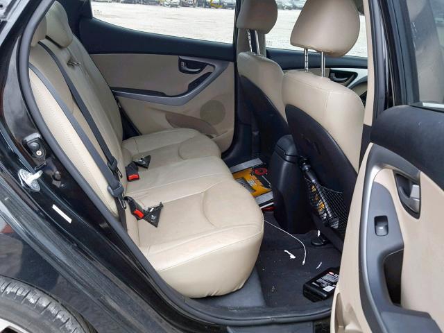 KMHDH4AH1FU232965 - 2015 HYUNDAI ELANTRA SE BLACK photo 6