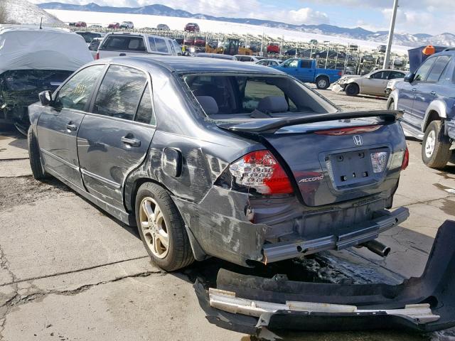 1HGCM56307A218669 - 2007 HONDA ACCORD SE CHARCOAL photo 3