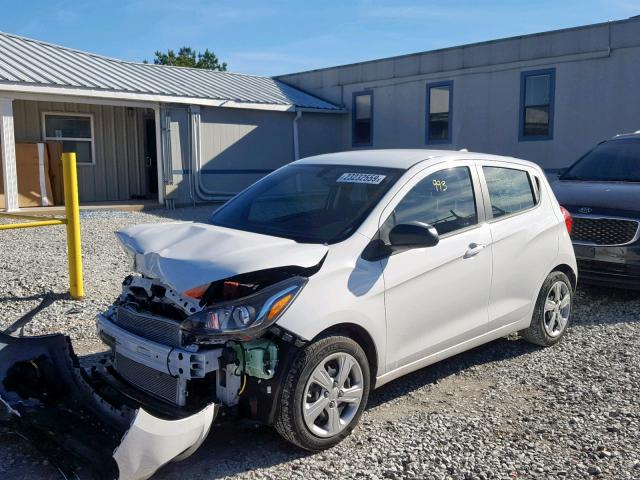 KL8CB6SA7KC701077 - 2019 CHEVROLET SPARK LS WHITE photo 2