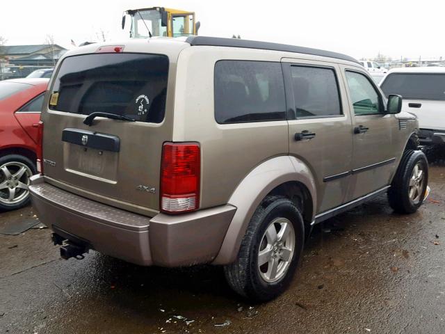 1D8GU28K97W579972 - 2007 DODGE NITRO SXT GRAY photo 4