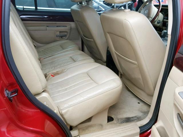 5LMEU68H65ZJ25068 - 2005 LINCOLN AVIATOR RED photo 6