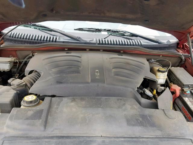 5LMEU68H65ZJ25068 - 2005 LINCOLN AVIATOR RED photo 7