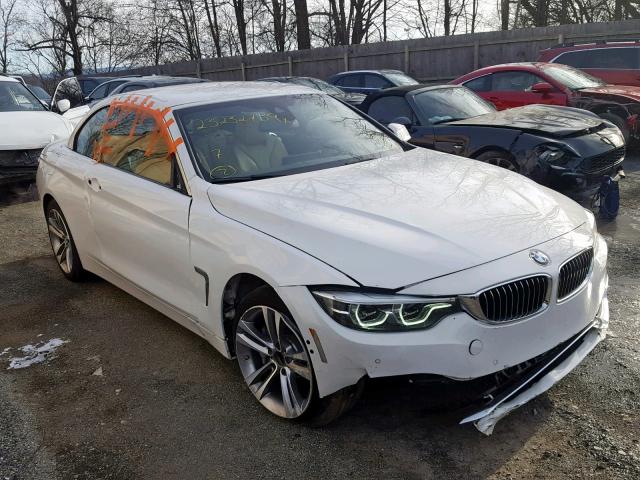 WBA4Z7C53JED47527 - 2018 BMW 440XI WHITE photo 1