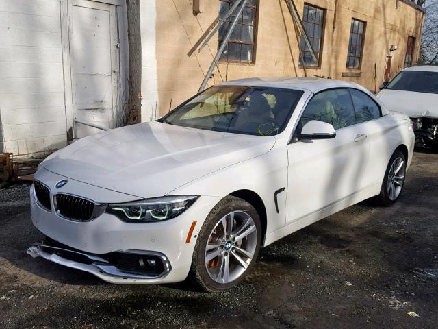 WBA4Z7C53JED47527 - 2018 BMW 440XI WHITE photo 2