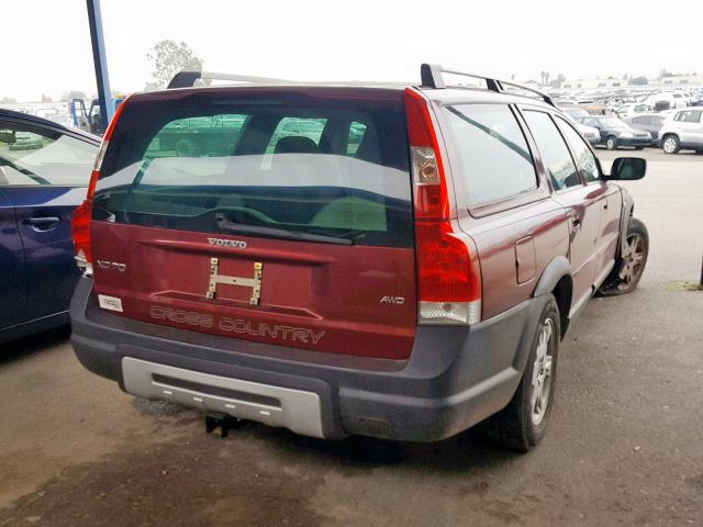 YV1SZ592551193340 - 2005 VOLVO XC70 RED photo 4