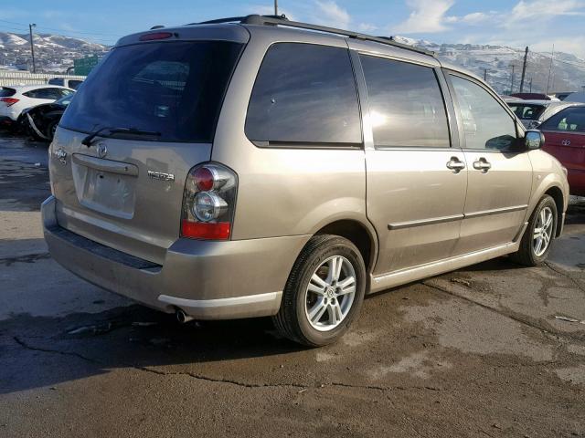 JM3LW28A660563137 - 2006 MAZDA MPV WAGON TAN photo 4