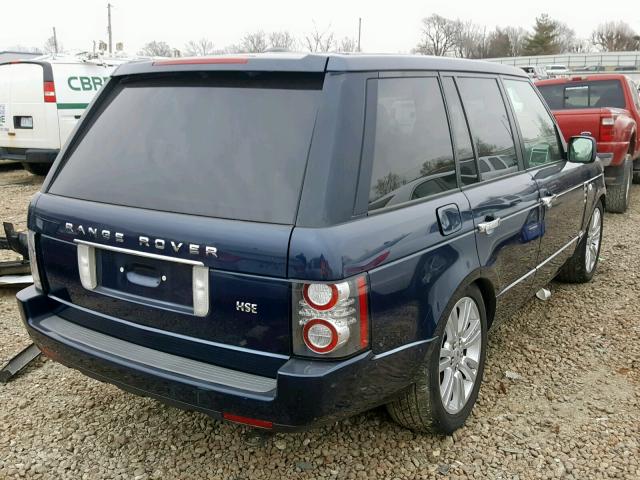 SALMF1D43BA332118 - 2011 LAND ROVER RANGE ROVE BLUE photo 4