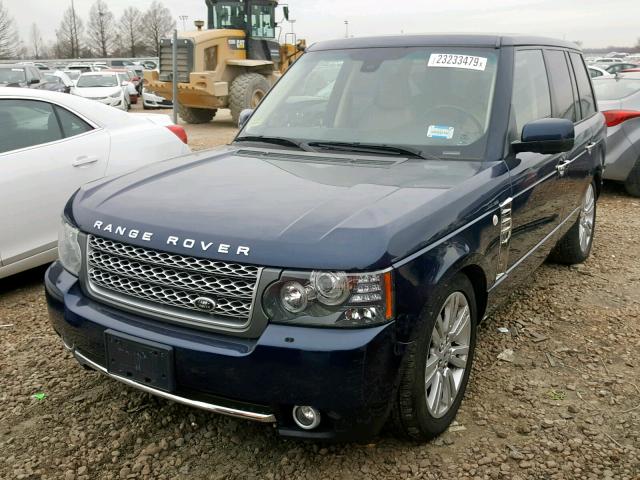 SALMF1D43BA332118 - 2011 LAND ROVER RANGE ROVE BLUE photo 9