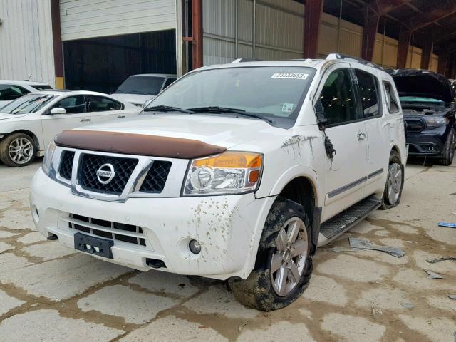 5N1BA0NF4AN600426 - 2010 NISSAN ARMADA PLA WHITE photo 2