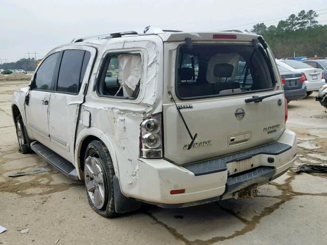 5N1BA0NF4AN600426 - 2010 NISSAN ARMADA PLA WHITE photo 3