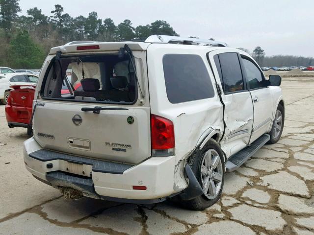 5N1BA0NF4AN600426 - 2010 NISSAN ARMADA PLA WHITE photo 4