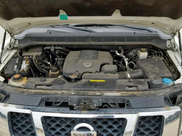 5N1BA0NF4AN600426 - 2010 NISSAN ARMADA PLA WHITE photo 7