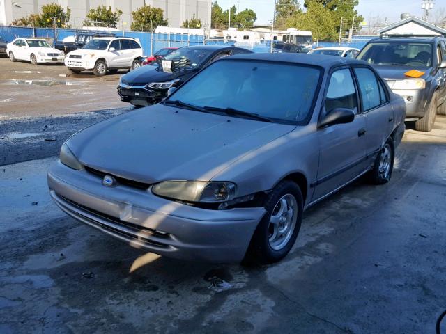 1Y1SK52831Z440516 - 2001 CHEVROLET GEO PRIZM BEIGE photo 2