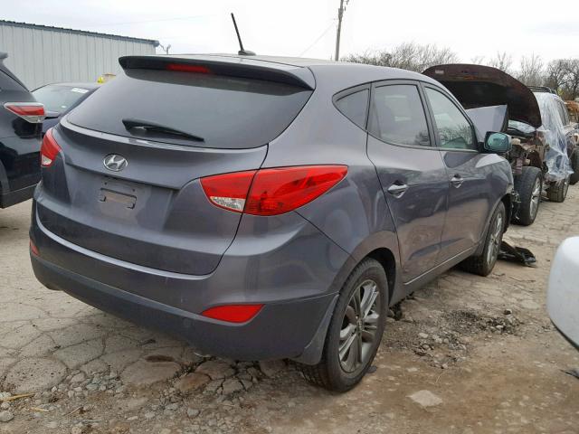 KM8JT3AF6FU002137 - 2015 HYUNDAI TUCSON GLS GRAY photo 4