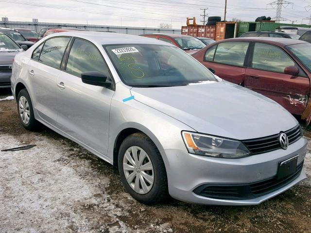 3VW2K7AJ6CM367356 - 2012 VOLKSWAGEN JETTA BASE Արծաթագույն լուսանկար 1