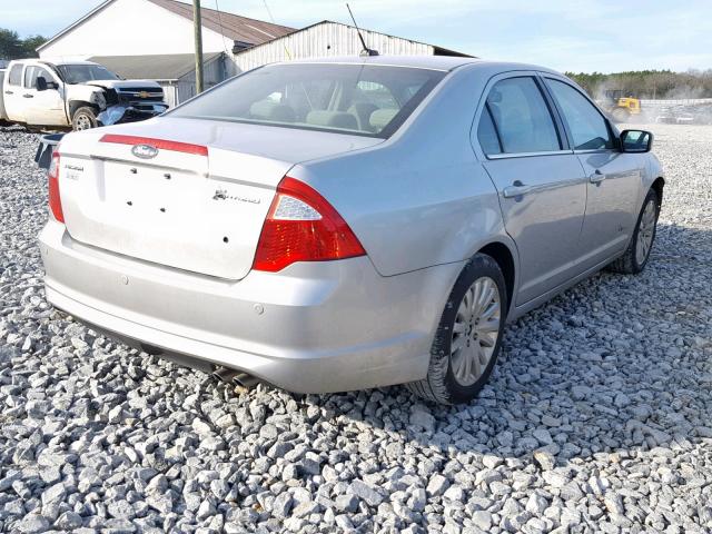 3FADP0L3XAR396514 - 2010 FORD FUSION HYB SILVER photo 4