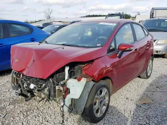 3FADP4BJ0GM111798 - 2016 FORD FIESTA SE RED photo 2