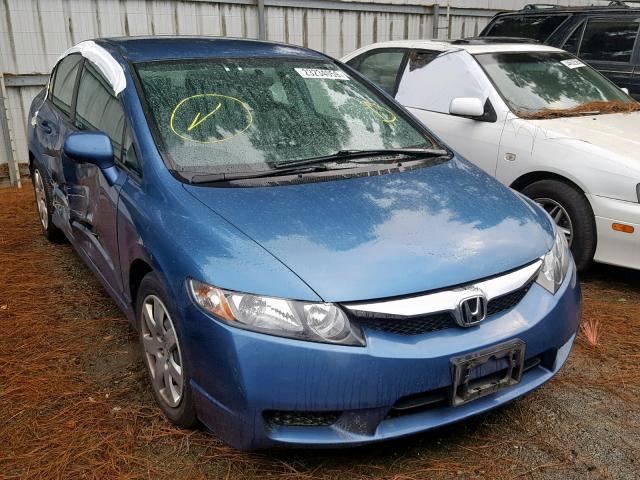 19XFA1F52AE042095 - 2010 HONDA CIVIC LX BLUE photo 1