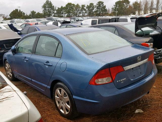 19XFA1F52AE042095 - 2010 HONDA CIVIC LX BLUE photo 3