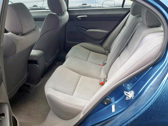 19XFA1F52AE042095 - 2010 HONDA CIVIC LX BLUE photo 6
