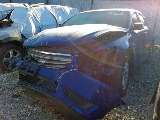 1FAHP2D98DG145194 - 2013 FORD TAURUS SE BLUE photo 2