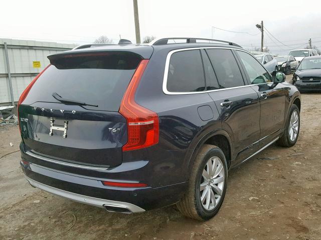 YV4A22PK9G1076657 - 2016 VOLVO XC90 T6 BLUE photo 4