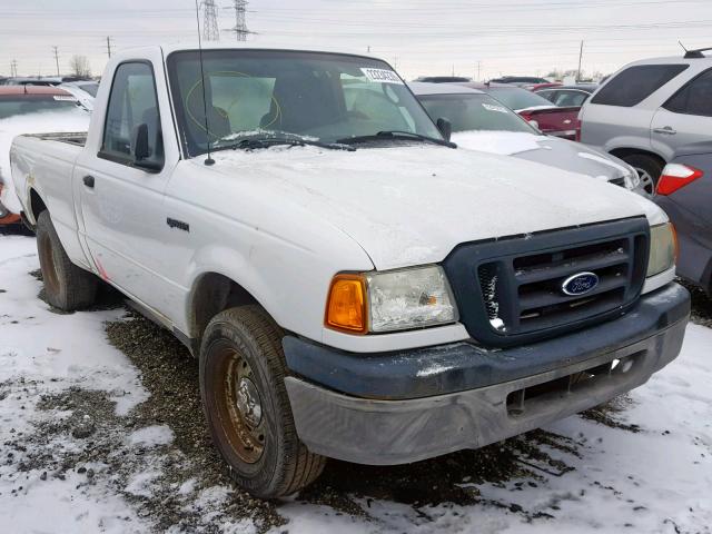 1FTYR10U45PA67071 - 2005 FORD RANGER WHITE photo 1