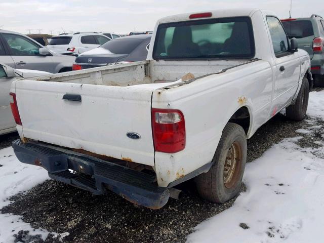 1FTYR10U45PA67071 - 2005 FORD RANGER WHITE photo 4