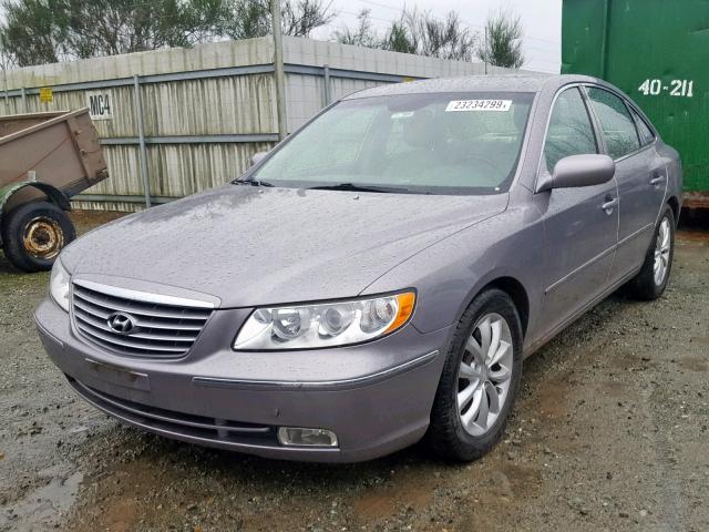 KMHFC46F07A218346 - 2007 HYUNDAI AZERA SE GRAY photo 2