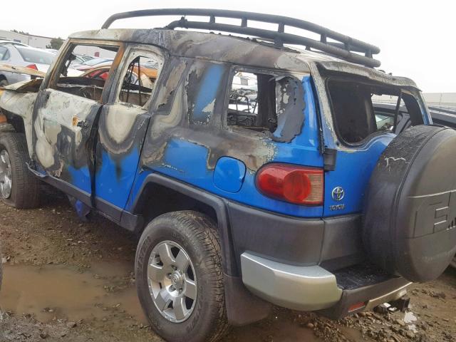 JTEBU11F770043133 - 2007 TOYOTA FJ CRUISER BLUE photo 3