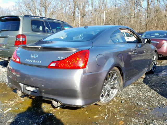 JN1CV6EK3BM211588 - 2011 INFINITI G37 BASE GRAY photo 4