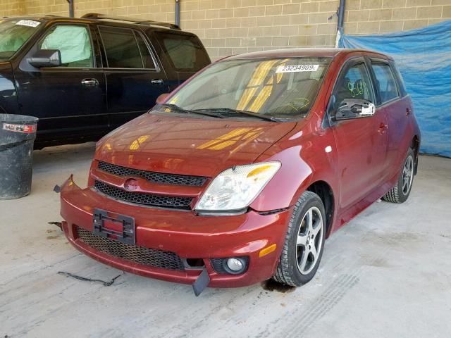 JTKKT624665021300 - 2006 TOYOTA SCION XA BURGUNDY photo 2