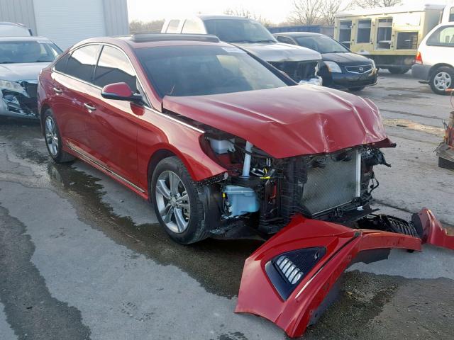 5NPE34AF6JH654822 - 2018 HYUNDAI SONATA SPO RED photo 1