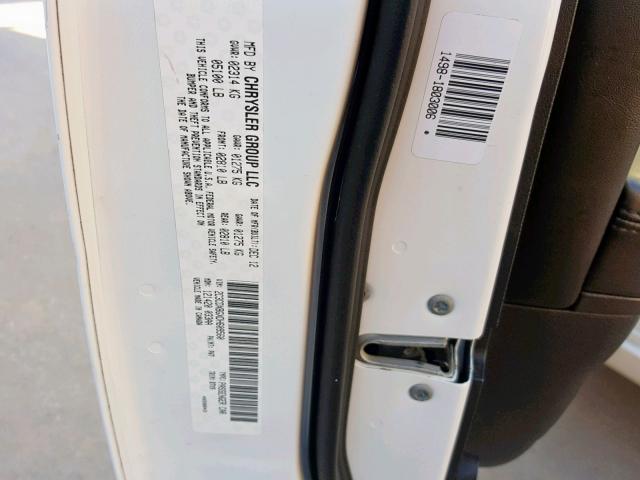 2C3CDXBGXDH609560 - 2013 DODGE CHARGER SE WHITE photo 10