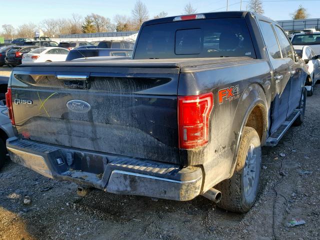 1FTEW1EG2FKE49161 - 2015 FORD F150 SUPER BLACK photo 4