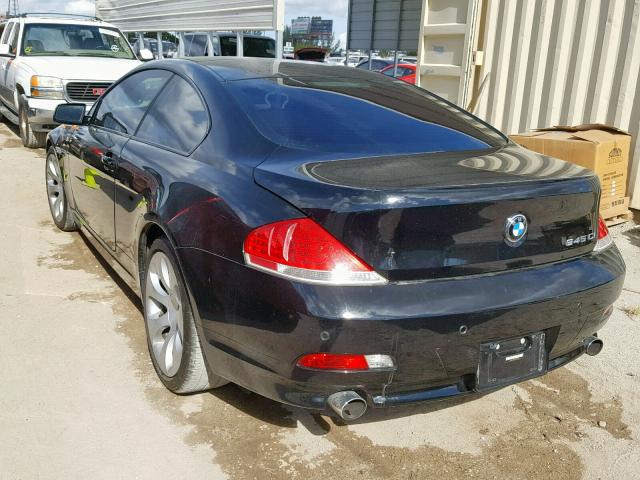 WBAEH73425B192360 - 2005 BMW 645 CI AUT BLACK photo 3